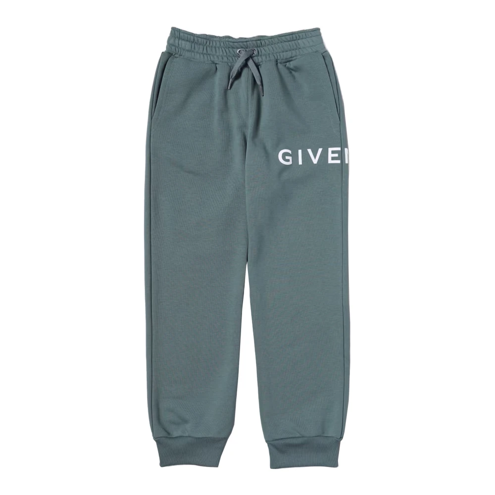 Givenchy Vinter Logo Sweatpants för Barn Green, Pojke