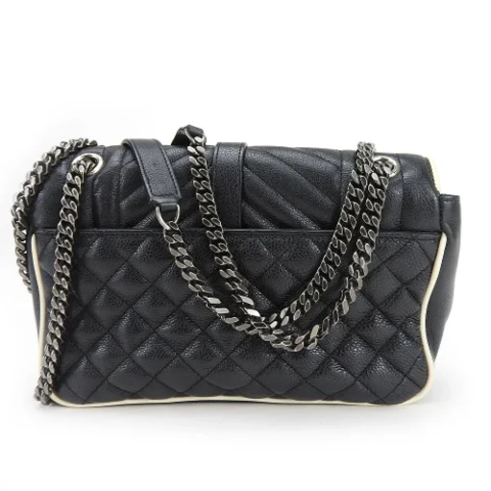 Yves Saint Laurent Vintage Pre-owned Leather shoulder-bags Black Dames