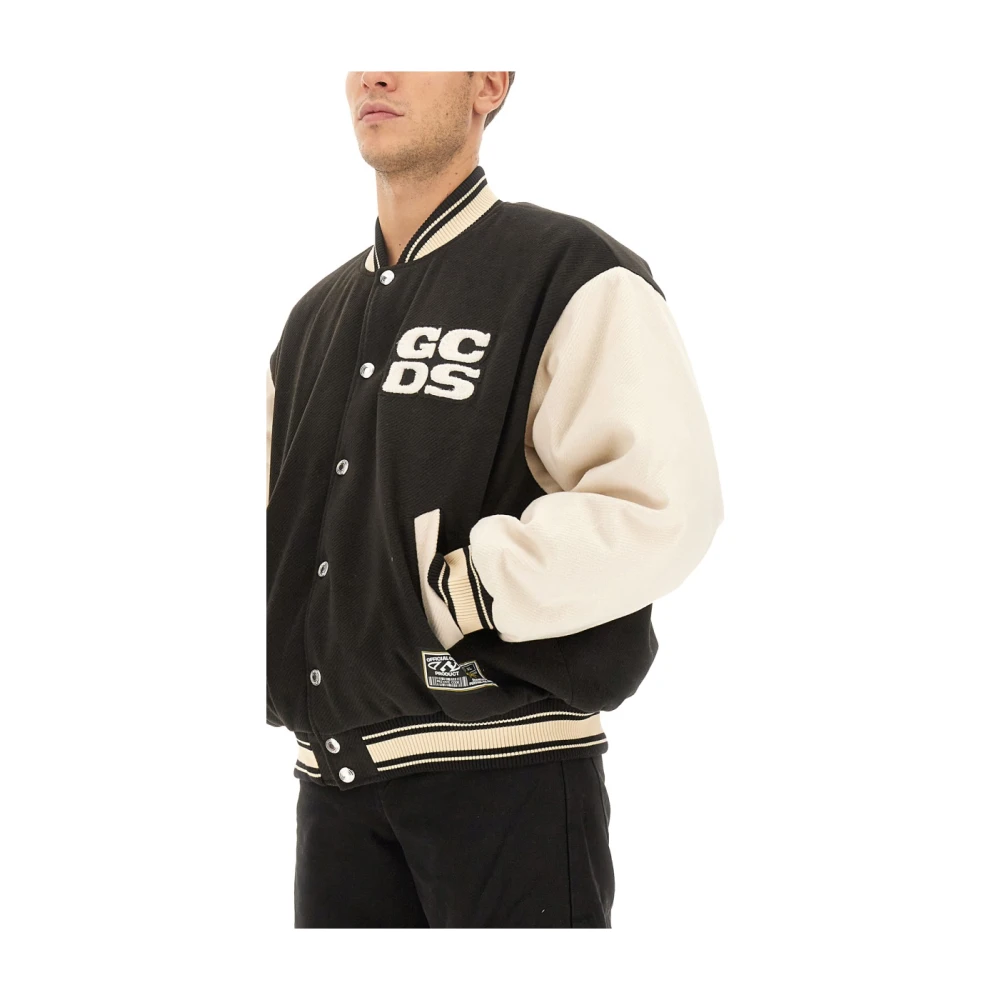 Gcds Varsity Bomber Jacket Black Heren