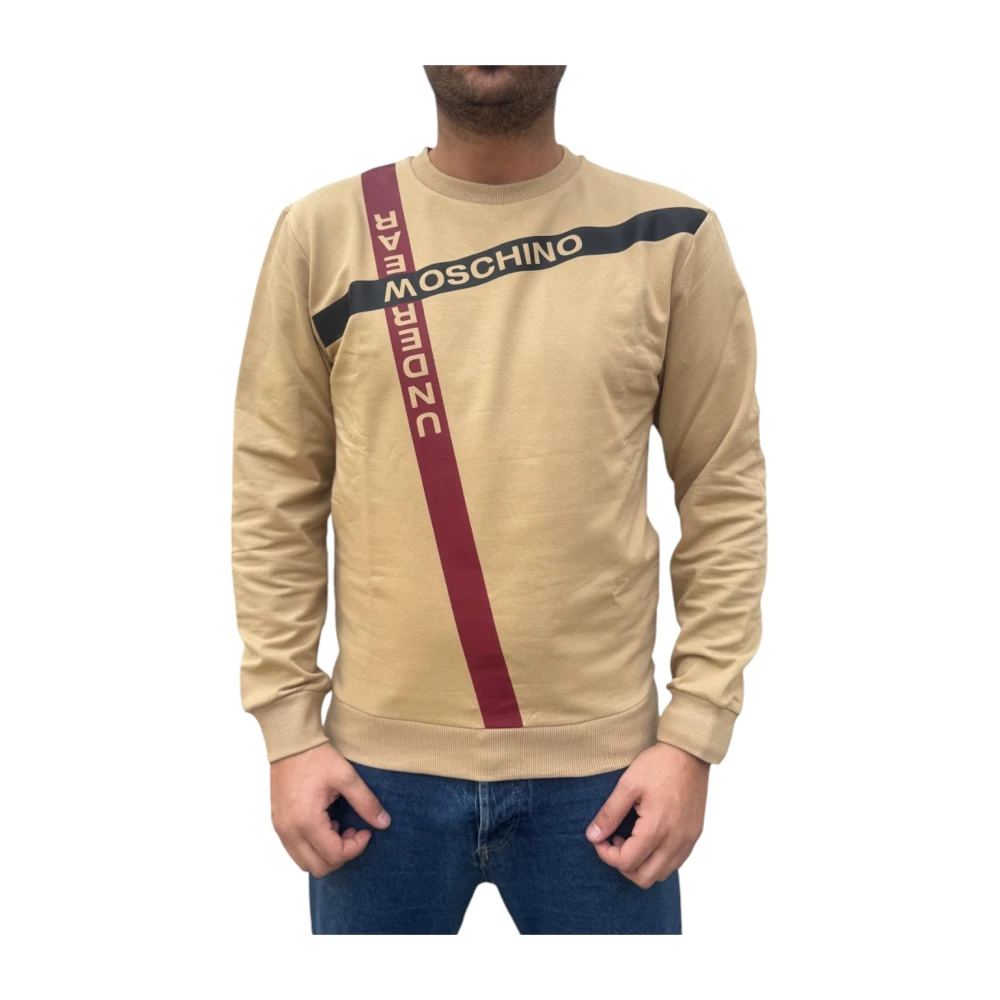 Moschino Katoenmix Sweatshirt Brown Heren