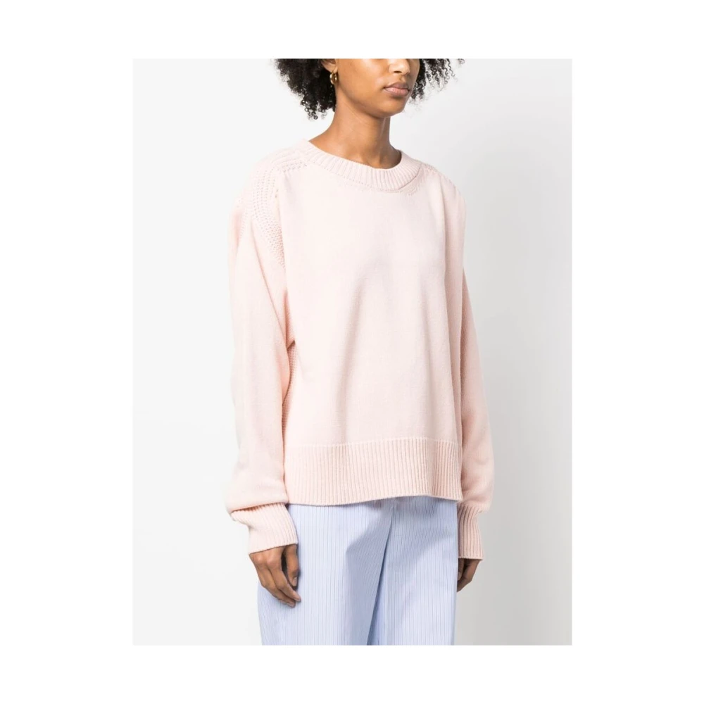Sa Su Phi Cashmere Trui met Uitsnijding Pink Dames