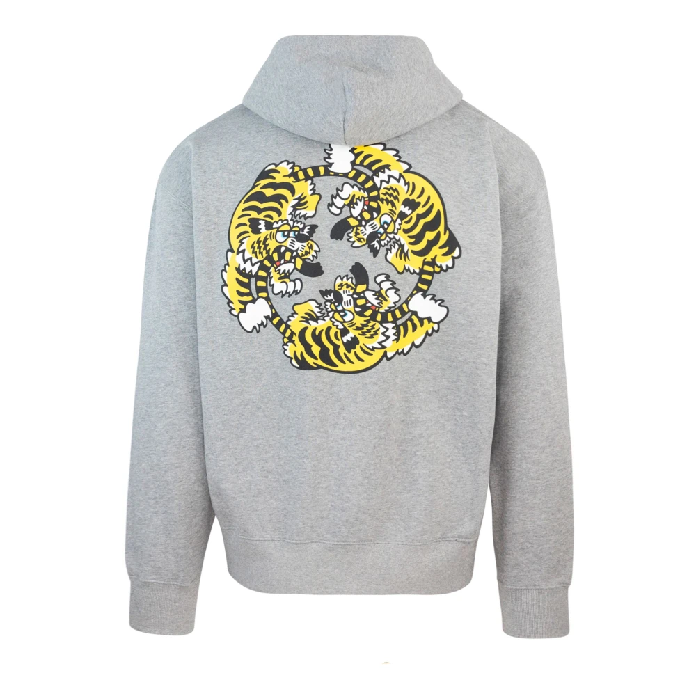 Kenzo Grijze Sweater met Achterprint Gray Heren