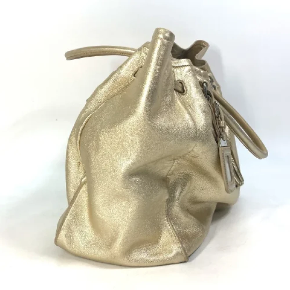 Prada Vintage Pre-owned Leather prada-bags Yellow Dames