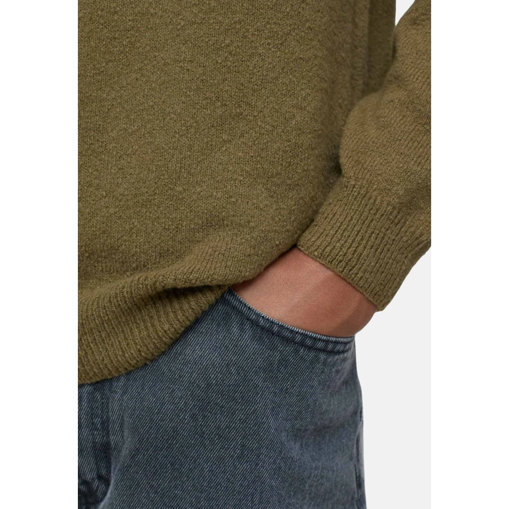 closed Biologisch Katoen Raglan Crewneck Shirt Green Heren