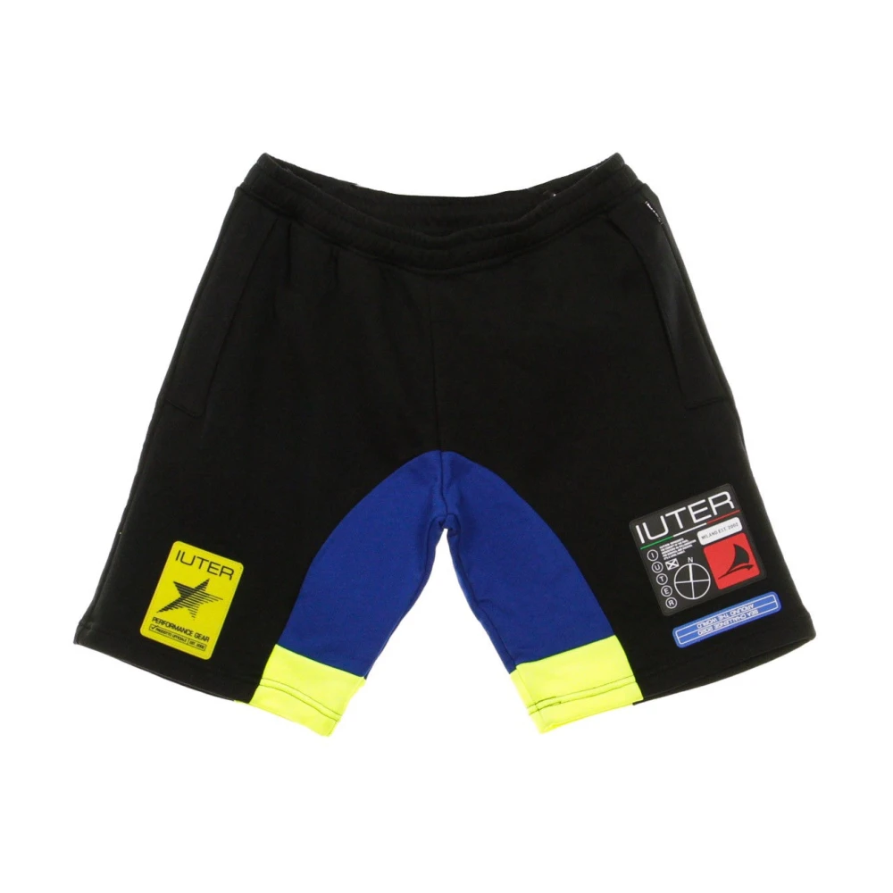 Iuter Zwarte Challenge Shorts voor Mannen Black Heren