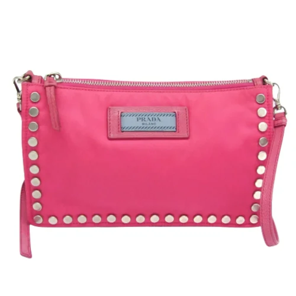 Prada Vintage Pre-owned Fabric prada-bags Pink Dames