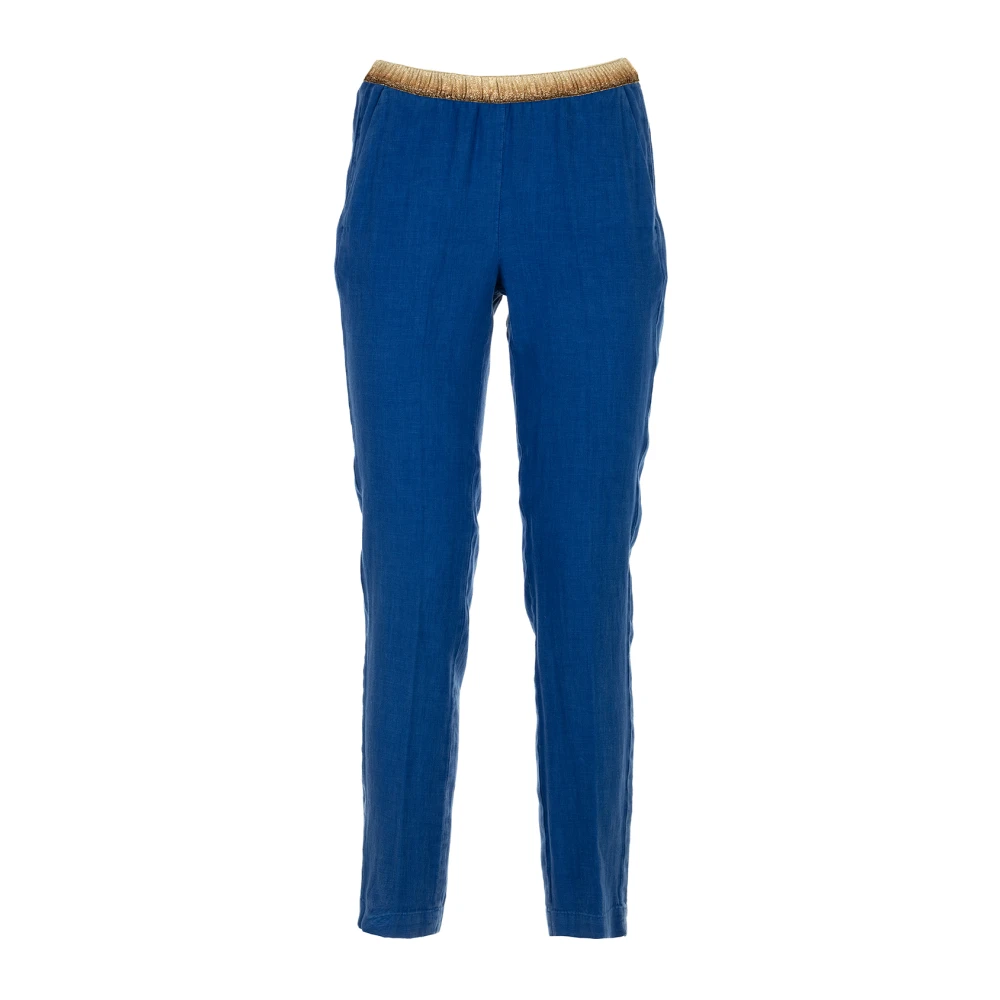 Hartford Slim-fit Trousers Blue Dames