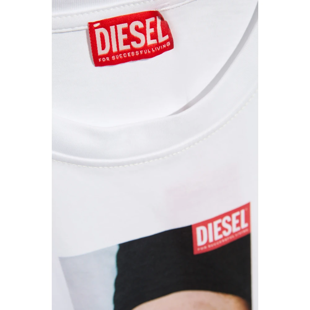 Diesel T-shirt `T-Adjust-K19` White Heren