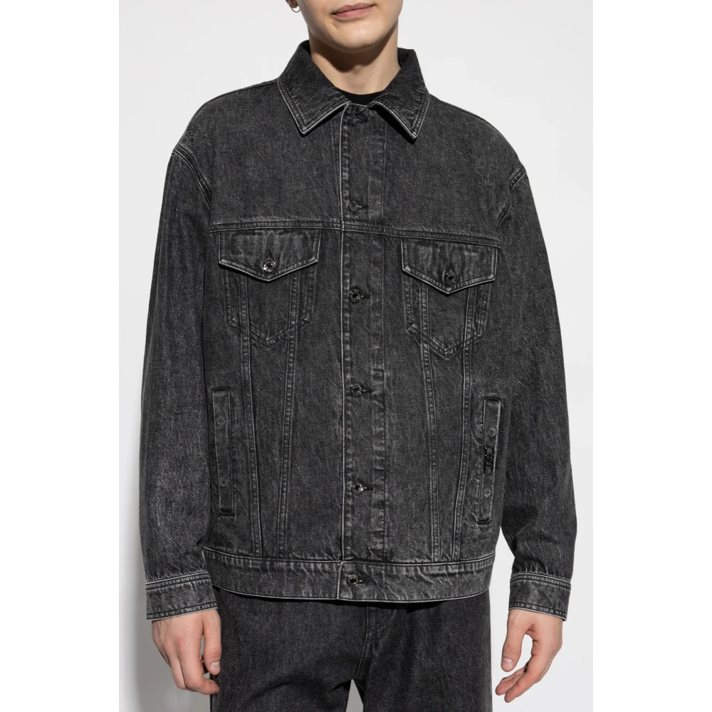 Dolce & Gabbana Denim jack Gray Heren