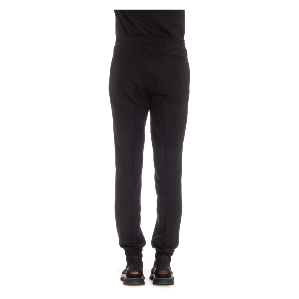 Ermenegildo Zegna Zwarte broek met elastische taille Black Heren