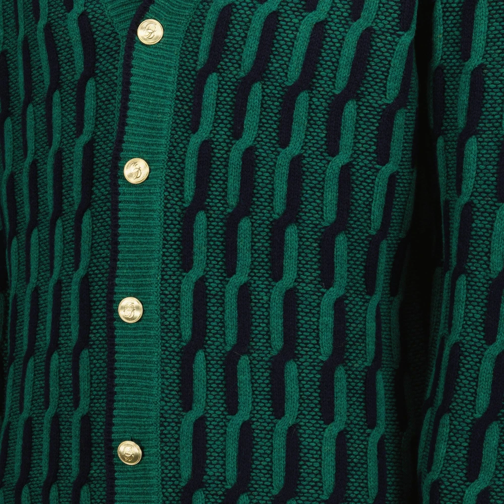 Drole de Monsieur Twist Bicolor Lente-Zomer 2025 Vest Green Heren
