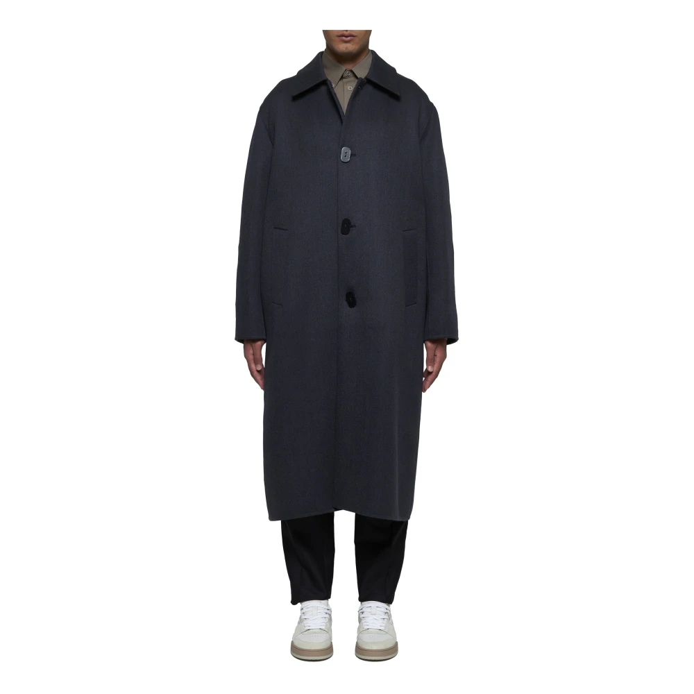 Fendi Blauwe Winterjassen Blue Heren