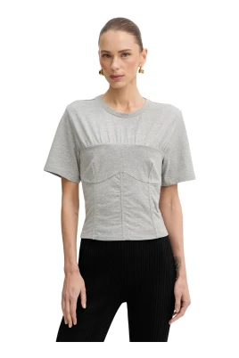 Bomulls-bustier T-shirt