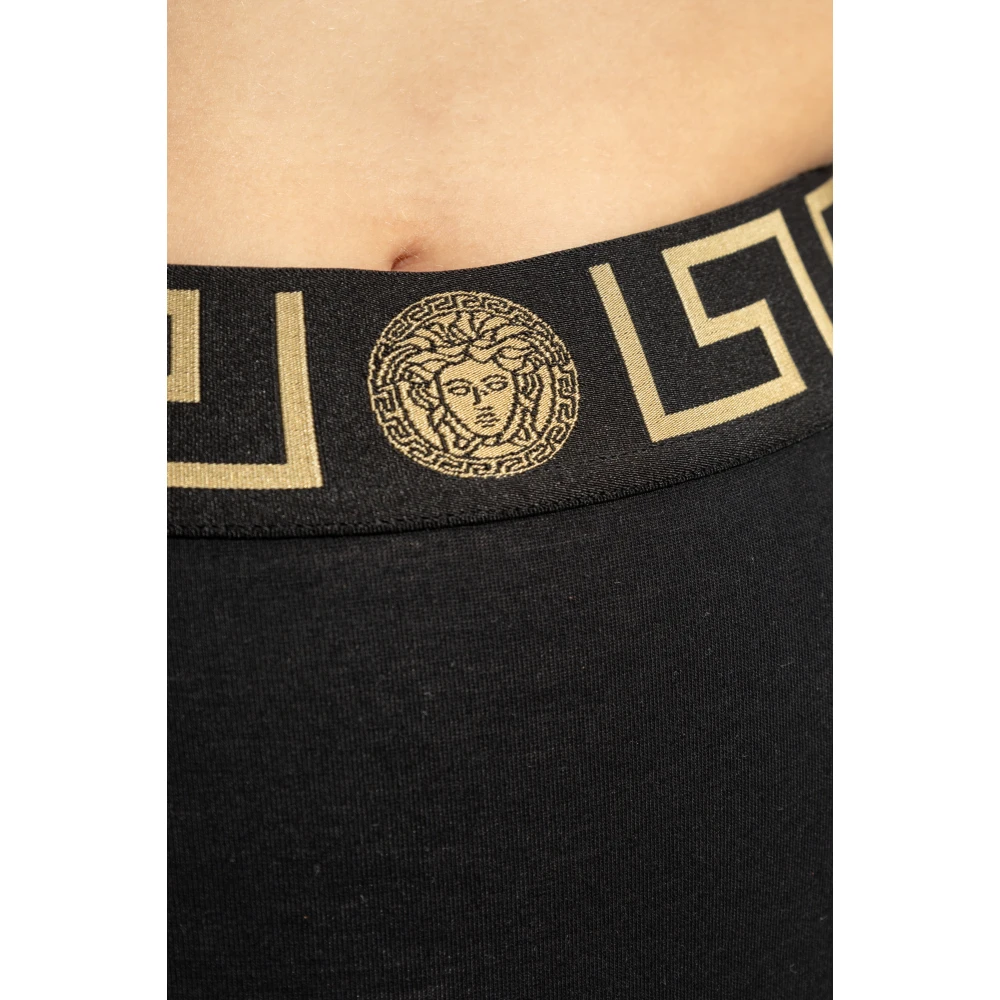 Versace Hoge tailleslip Black Dames