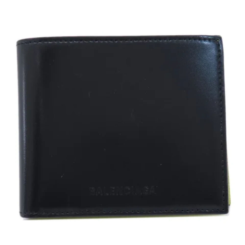 Balenciaga Vintage Pre-owned Leather wallets Black Dames