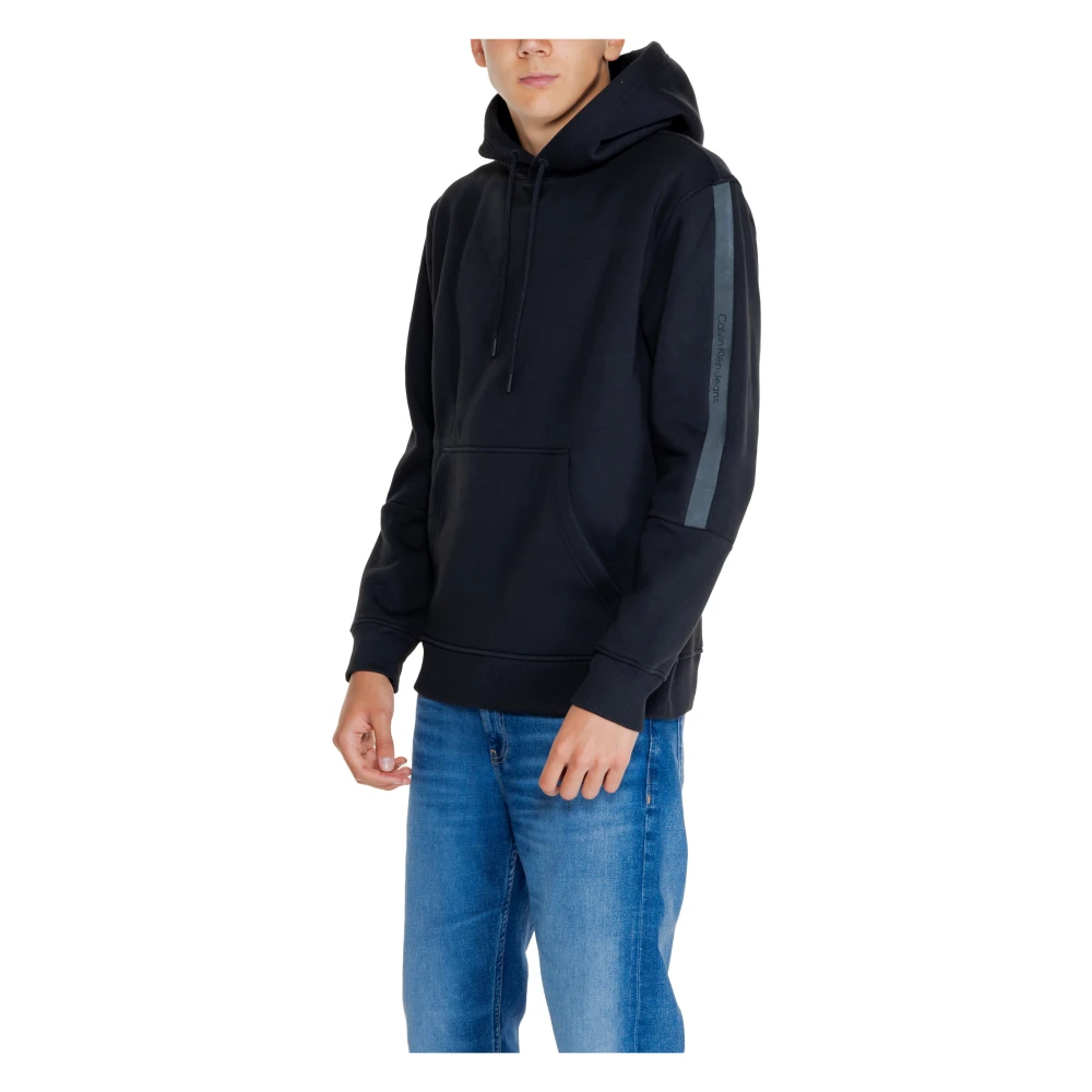Calvin Klein Jeans Zwarte Hoodie Heren Herfst Winter Black Heren