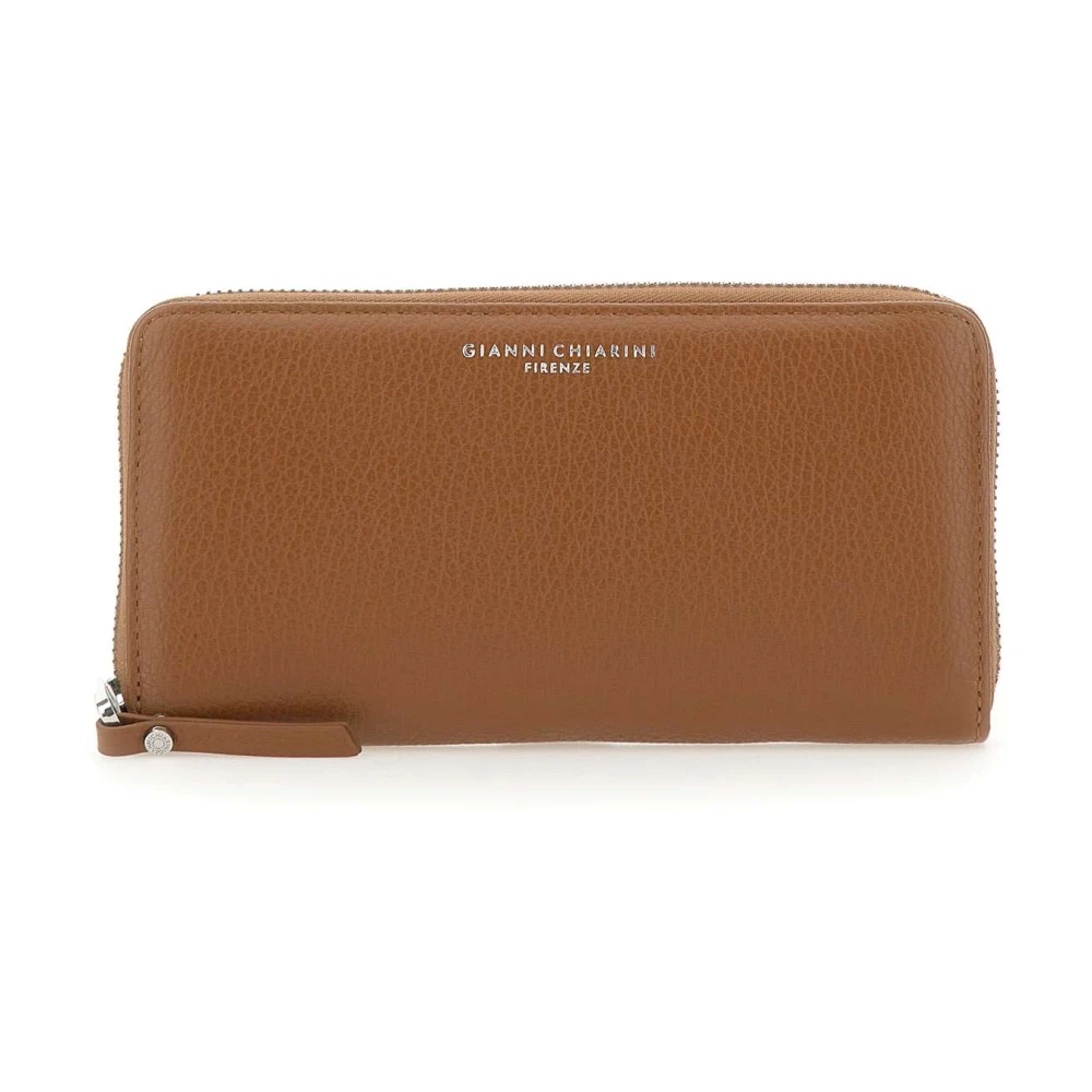 Gianni Chiarini Vrouw Bruin Accessoires Dames, One Size, Leer, Grain Wallet