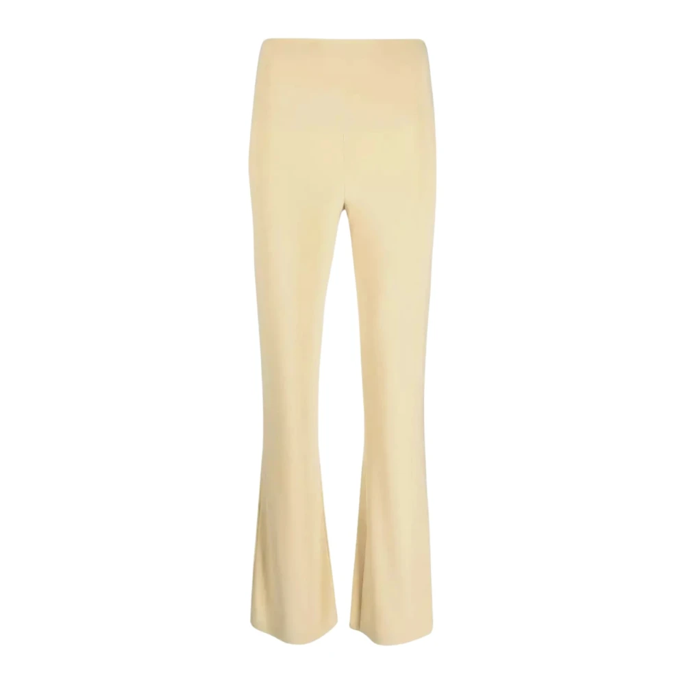 Norma Kamali Beige Wijde Broek Brown Dames