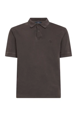 Pikétröja med broderad logotyp