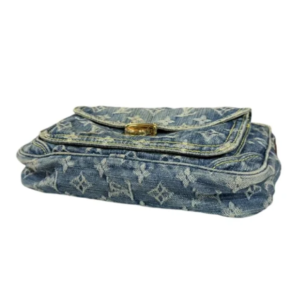 Louis Vuitton Vintage Pre-owned Denim louis-vuitton-bags Blue Dames