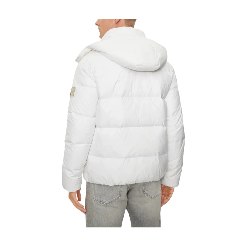 Calvin Klein Stijlvolle Jas voor Mannen White Heren