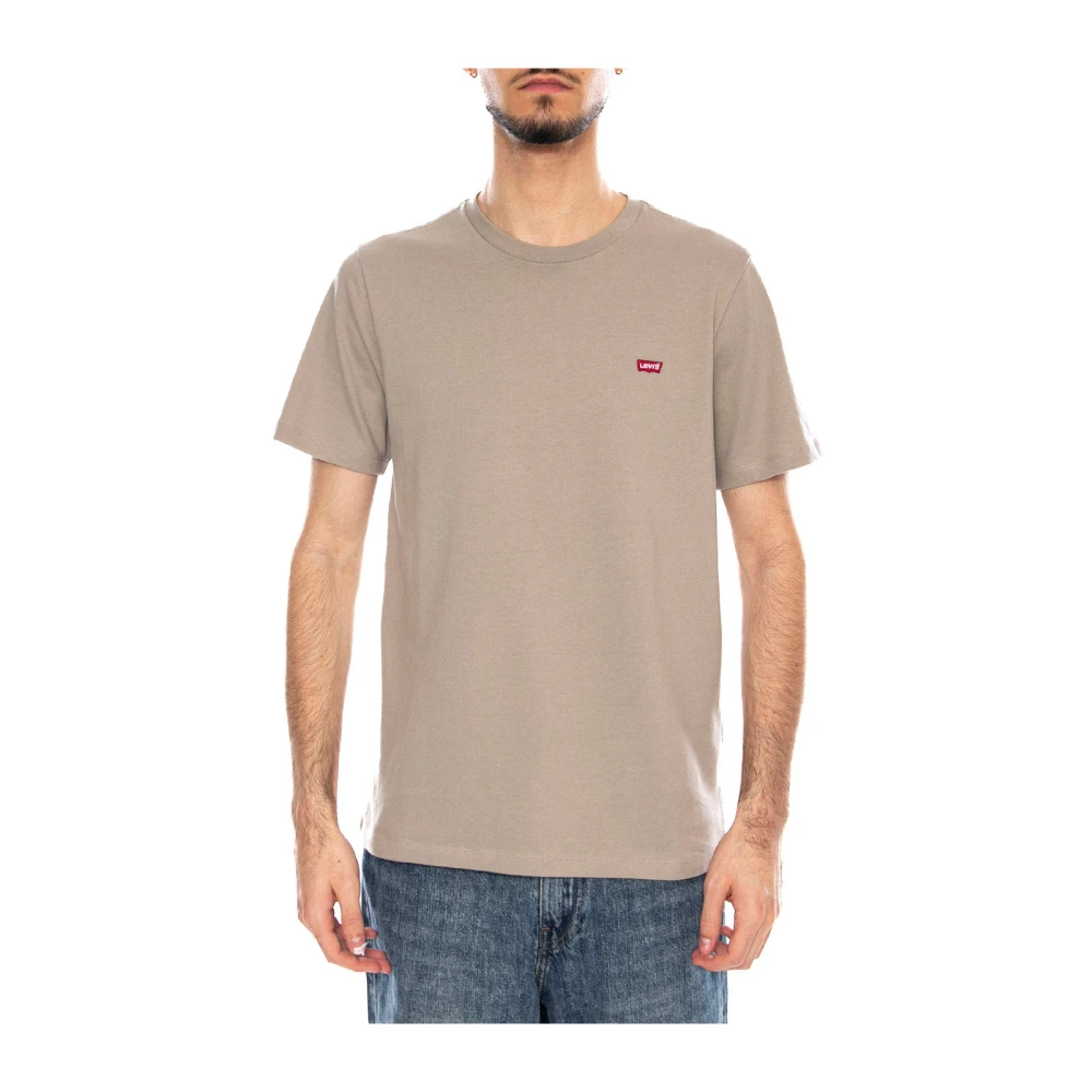 Levi's Herren Beige T-Shirt "T-Shirt Original Housemark Tee 1Er Pack", Gr. L, Braun (Khaki), Obermaterial: 100% Baumwolle Co., Shirts T-Shirt - Bild 6