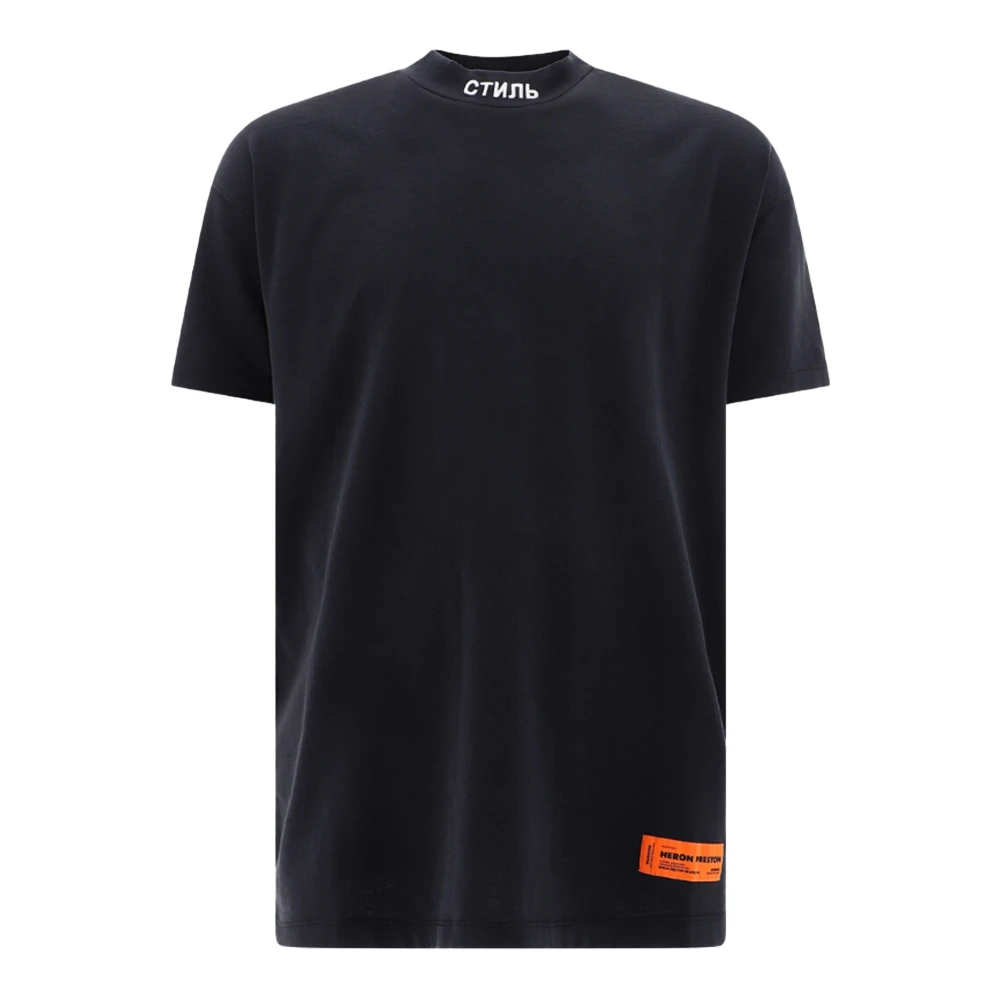 Heron Preston Limited Edition Zwarte Turtleneck T-shirt Black Heren