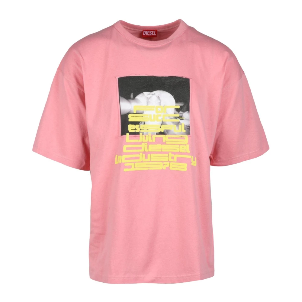 Diesel Katoenen T-shirt Black Heren