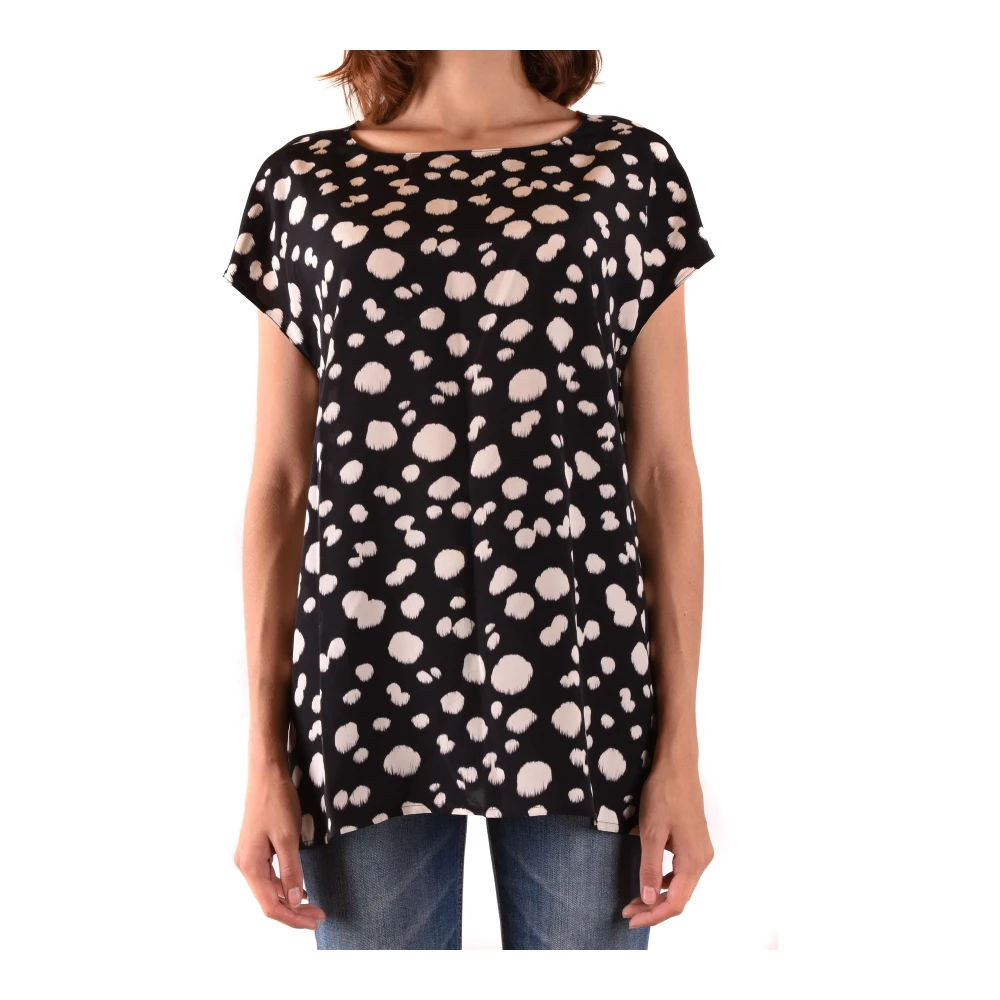 Aspesi Oversized Polka Dot Blouse Black Dames