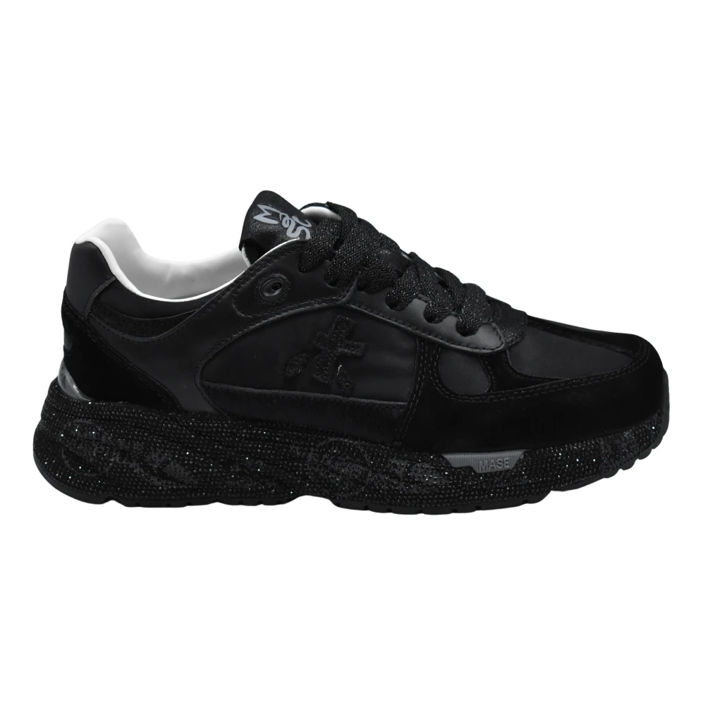 Premiata Svarta Spetsiga Skor Elegant Stil Black, Dam