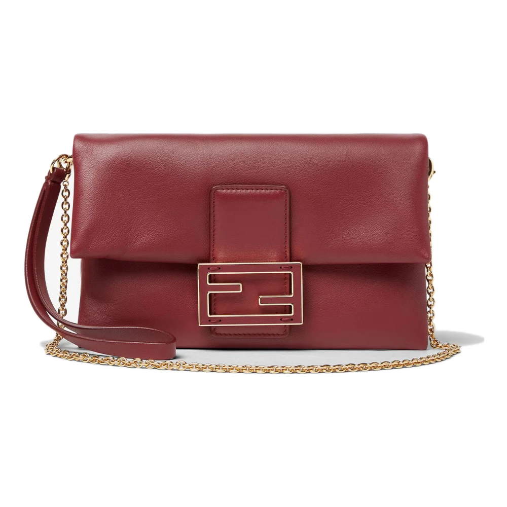 Fendi Women's Red Mamma Baguette Pouch - Cross Body Bags - One Size - Bags