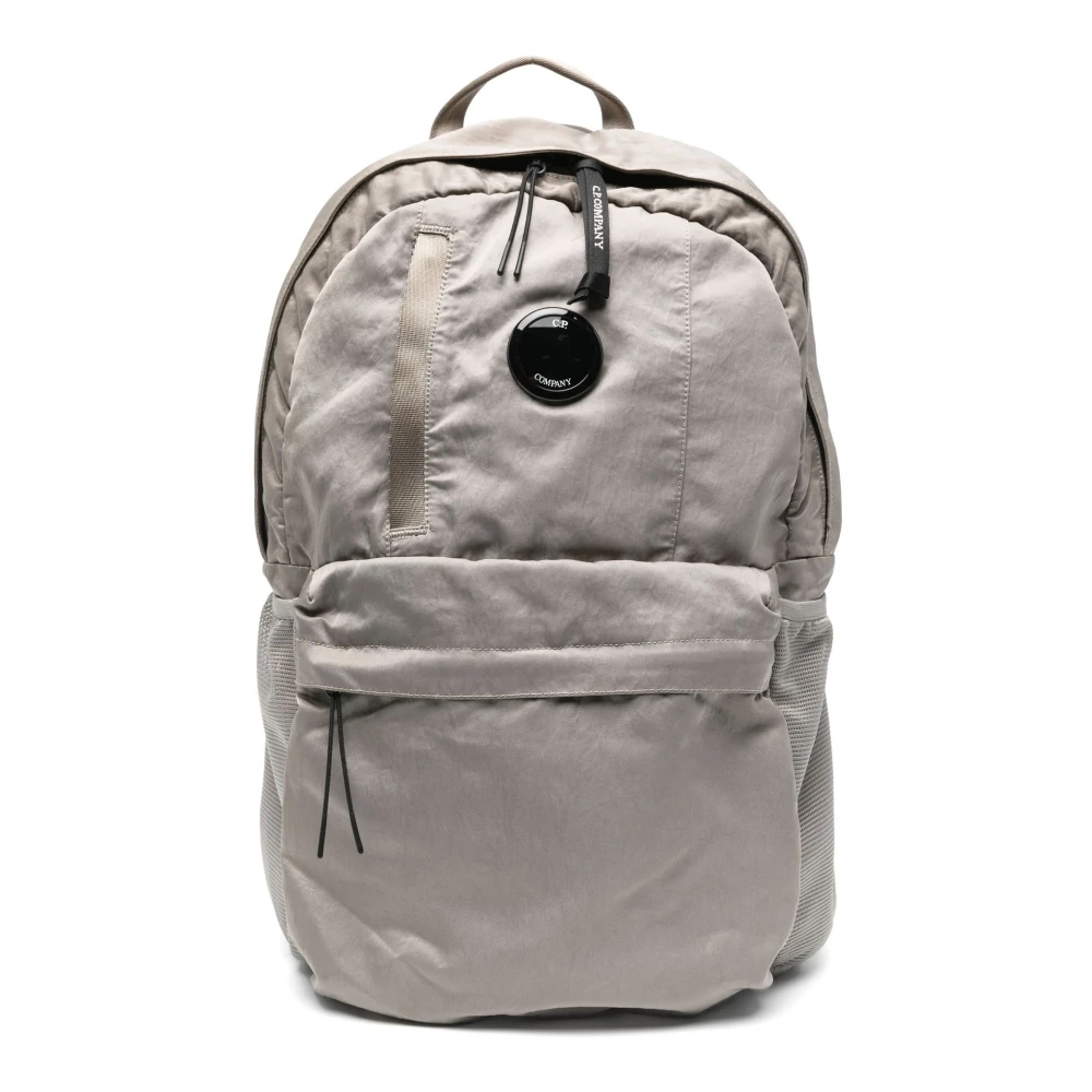 C.P. Company Beige Rugzak met Rits en Ringhandvat Gray Heren