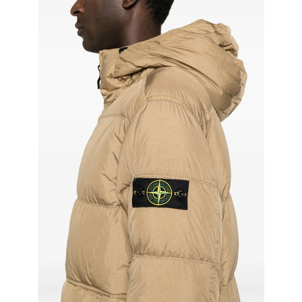 Stone Island Stijlvolle Stone Coats Collectie Brown Heren