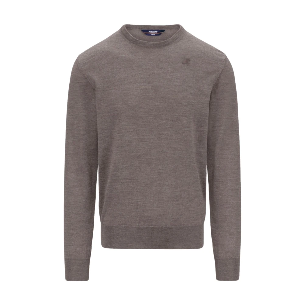 K-Way Uomo Marrone Maglie, M, New,
