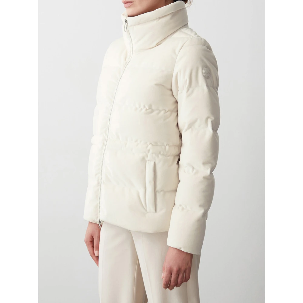 Colmar Winterfluwelen Pufferjas White Dames