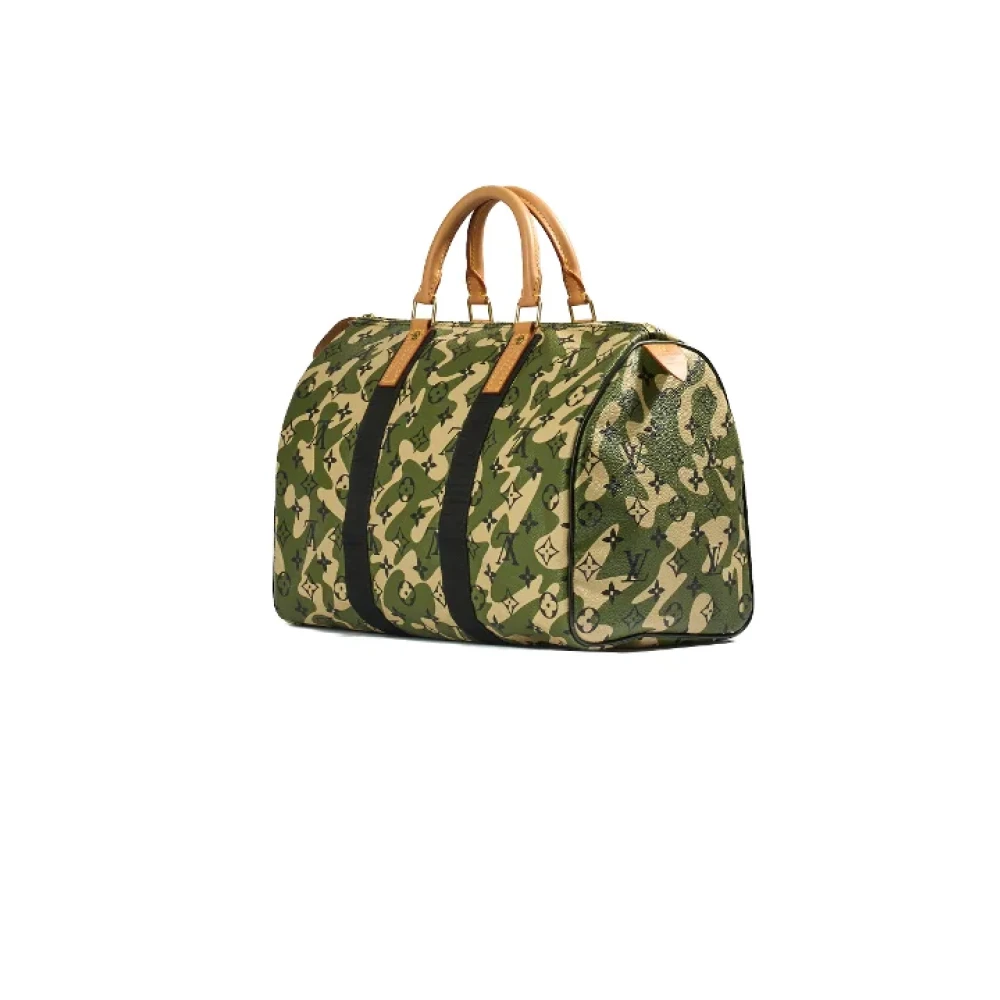 Louis Vuitton Vintage Pre-owned Fabric handbags Green Dames