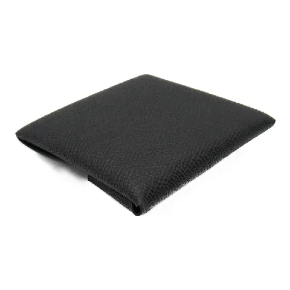 Hermès Vintage Pre-owned Leather wallets Black Dames