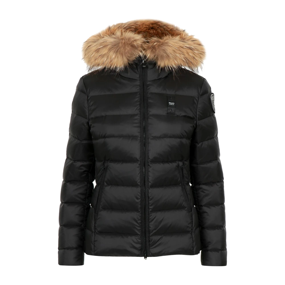 Blauer Damen Schwarz Jacken, K, Lgröße: