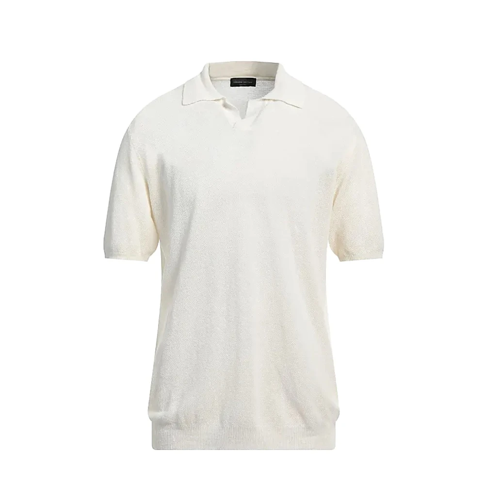 Roberto Collina Klassieke Polo Shirt voor Mannen White Heren