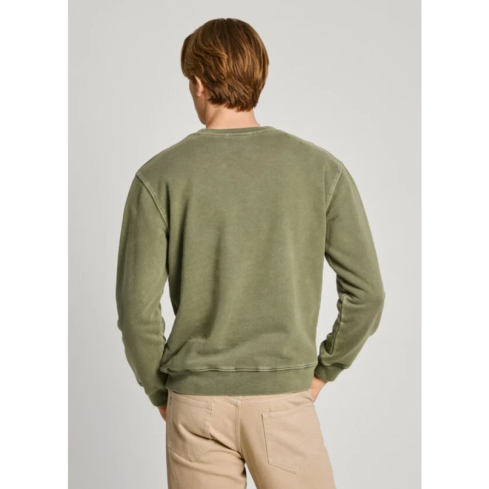 Pepe Jeans Ronde Hals Sweater Katoen Regular Fit Green Heren