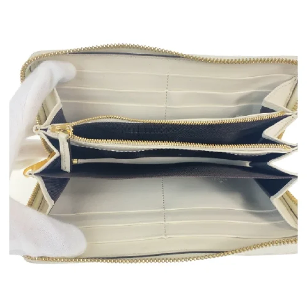 Gucci Vintage Pre-owned Leather wallets White Dames