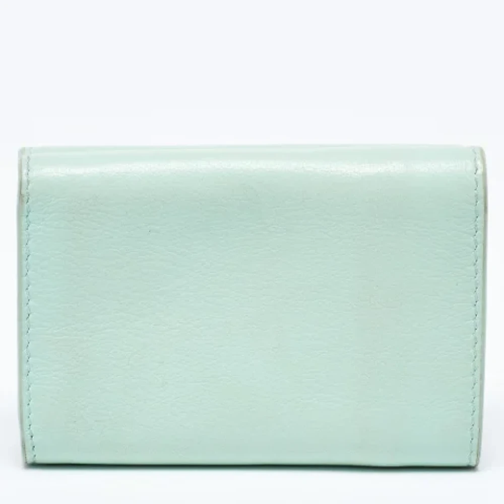 Balenciaga Vintage Pre-owned Leather wallets Green Dames