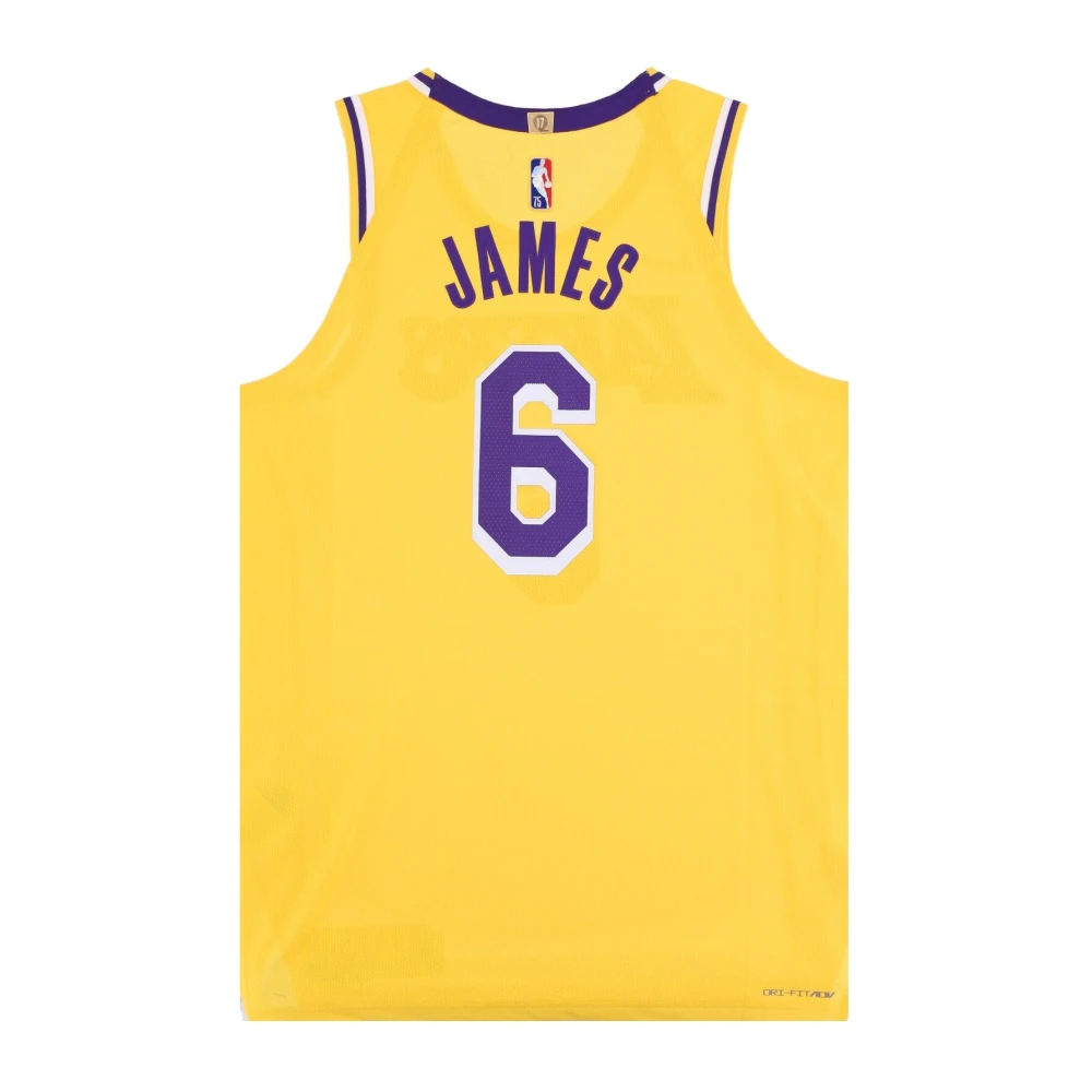 Nike LeBron James NBA Basketbal Tanktop Yellow Heren