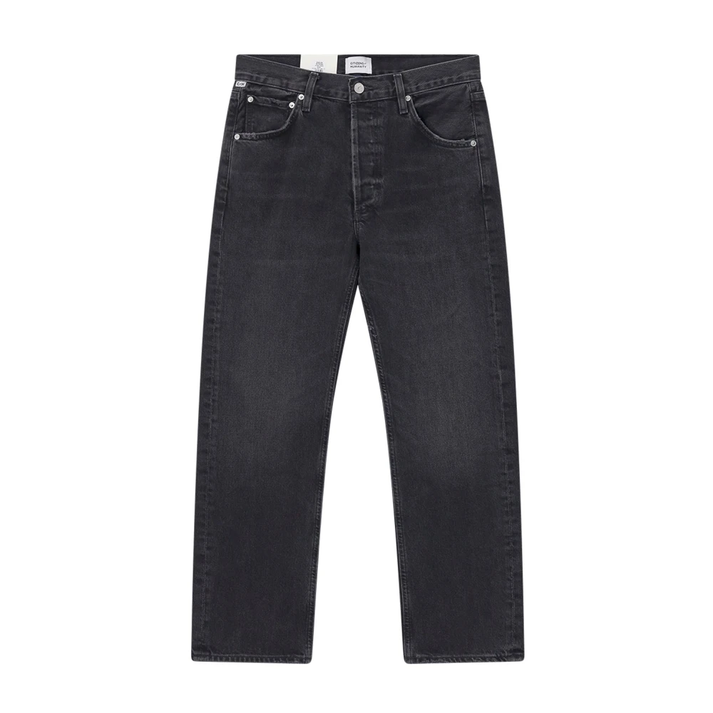 Citizens Of Humanity Women's Black Straight Fit Jeans, W30, Winslow Straight Jeans