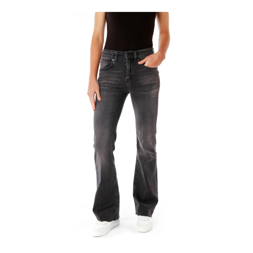Drykorn Women's Gray Highwaist Bootcut Jeans - Bootcut Jeans - W26 L34 - Jeans