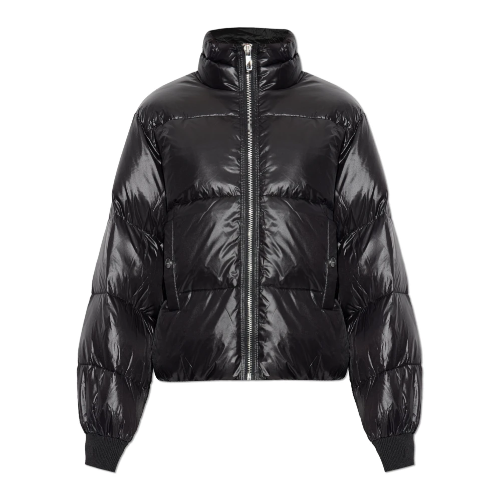 Ganni Women's Black Down Jackets, M, Short Puffer Jacket