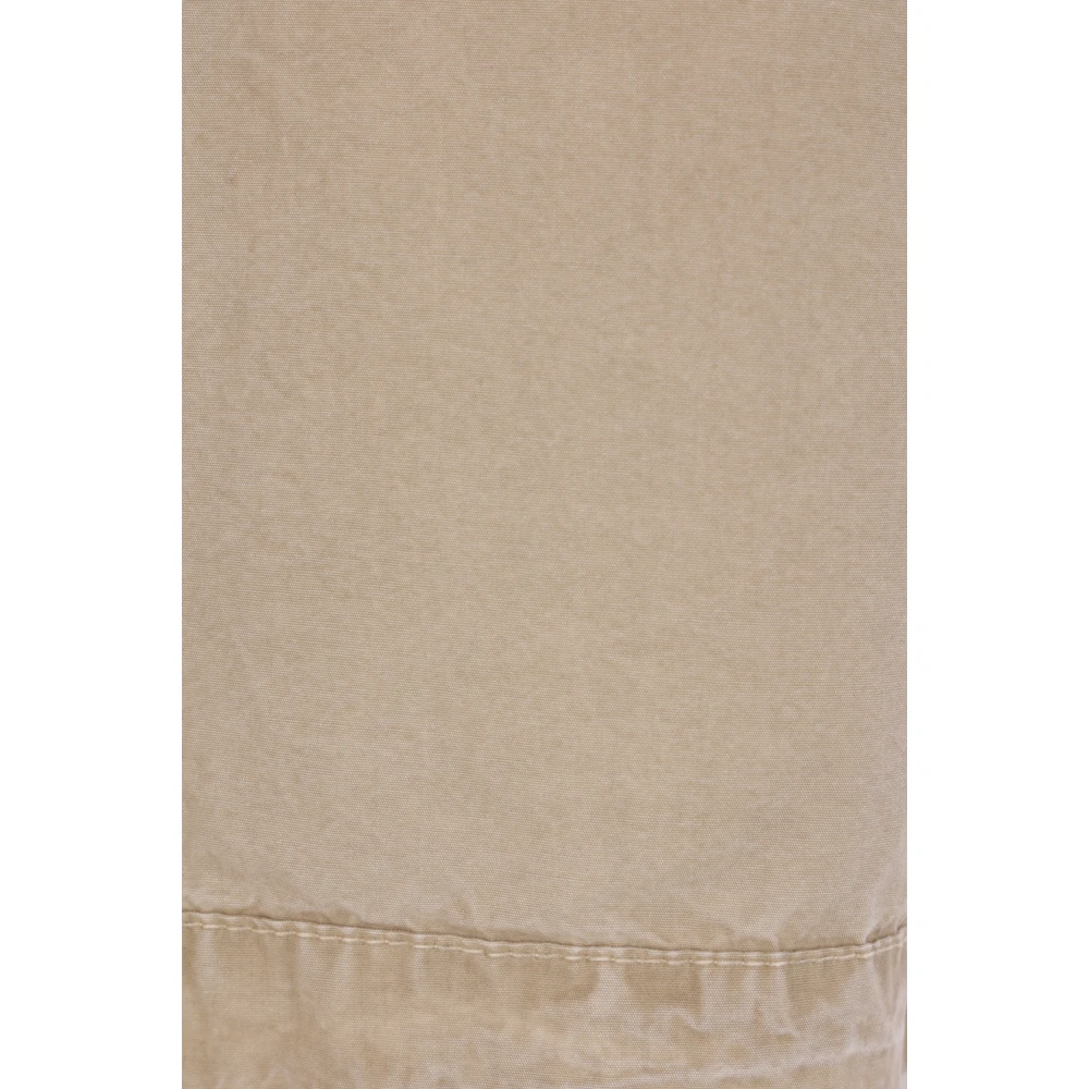 Stone Island Lichtbeige Katoenen Overhemdjasje Beige Heren