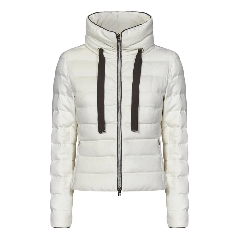 Herno Donzen Jas met Opstaande Kraag Beige