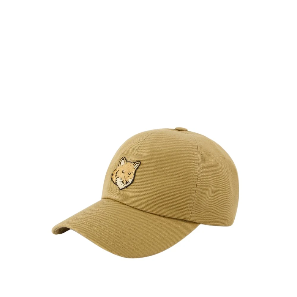 Maison Kitsuné Vossenkopmuts Katoen Beige Unisex