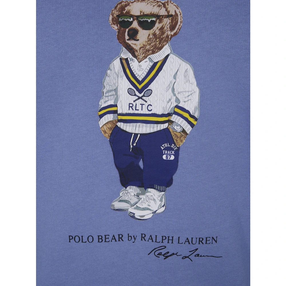 Polo Ralph Lauren Lange mouw beren sweatshirt Blue Heren